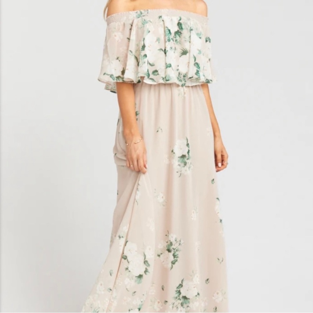 Show Me Your MuMu Hacienda Strapless Floral Dress in Bouquet Toss